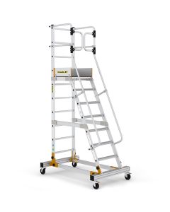 CLIMB IT MOBILE STEPS W/ SAFETY GATE - 8 TREAD