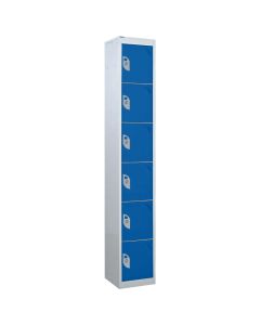 6 Tier Locker 1800x300x300mm Dark Blue
