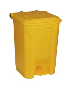 Yellow Pedal Bin 50L