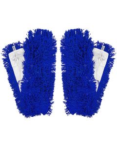 Blue V-Sweeper Synthetic Mop Heads 1m (Pair)