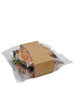 Kraft Clasp Seal Pie Sleeve (Case/500)