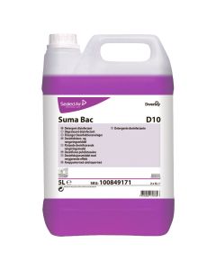 SUMA BAC D10 CLEANER AND SANITISER 2*5L P/CASE 7508280