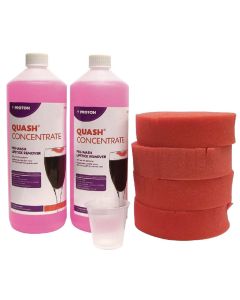 Quash Lipstick Remover Refill (2 x 1L Liquid, 4 x Sponges, 1 x Cup)