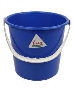 10L BUCKET PLASTIC - BLUE SYR LUCY BRAND LINED