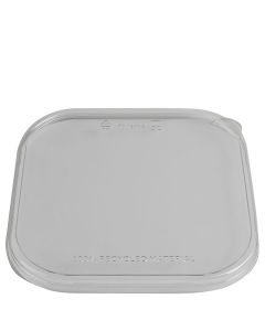 rPET Anti-Mist Lid to fit 1000-1250ml Stagione Square Food Pots (Case/300)