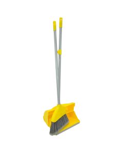 YELLOW LOBBY DUSTPAN AND BRUSH SET