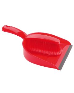 RED DUSTPAN & BRUSH