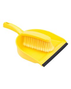 YELLOW DUSTPAN & BRUSH