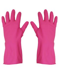 WASHING UP GLOVES PINK/RED LARGE