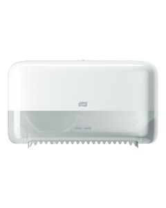 COMPACT CORELESS TOILET DISPENSER PLASTIC DOUBLE