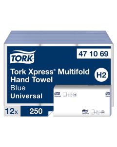 BLUE Z/FOLD 1PLY HAND TOWELS 3000 PER BOX