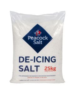 WHITE DE-ICING ROCK SALT 25KG BAG