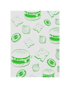 GREEN BURGER WRAPS 1000 PER PACK