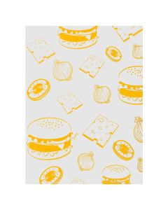 ORANGE BURGER WRAPS 1000 PER PACK