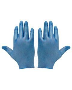 BLUE VINYL DISP GLOVES SMALL POWDER FREE 100/CASE  GD13