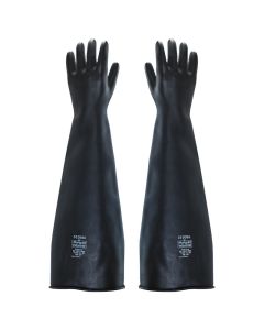 BLACK RUBBER 24" GAUNTLETS