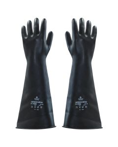 BLACK RUBBER 17" GAUNTLETS SIZE 10