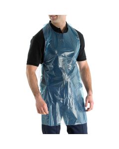 BLUE POLY APRONS 100 PER PACK DISPOSABLE