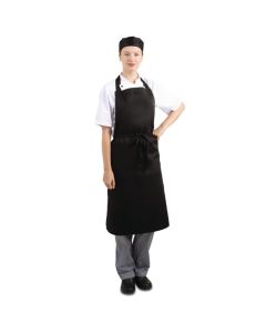 Bib Apron Polycotton Black