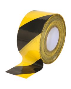 Black & Yellow Barrier Tape 75mm x 500m 