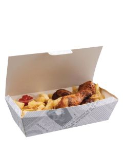 FISH N CHIP NEWS PRINT BOX 150 PER CASE - FCB3