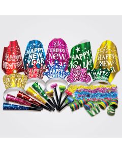 Multicoloured Happy New Year Kit (200 Assorted Pieces)