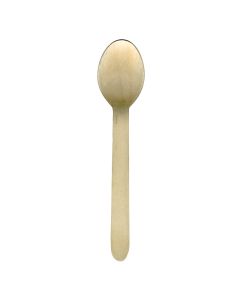 WOODEN DESSERT SPOON-1000/CASE BIRCHWOOD
