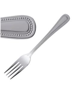 BEAD DESSERT FORK S/STEEL 12 PER PACK