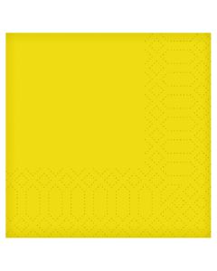 13"/33cm 2ply Tissue Napkins Yellow (Case/2,000)