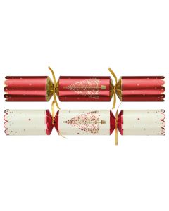 12" RED & CREAM TREES CRACKER CASE/50  XIGDC0620