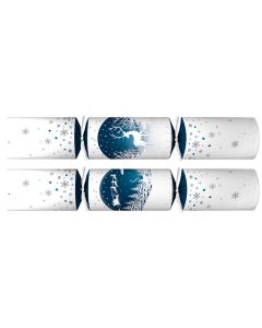 12" Navy & White Stag Crackers (Case/50)