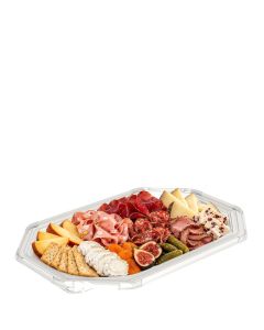 Medium Clear Octagonal Platter 36 x 24cm (Case/100)