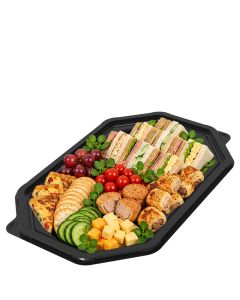 Large Black Octagonal Platter 46 x 30cm (Case/50)