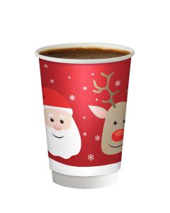 12oz Double Wall Smooth Christmas Cup (Case/500)