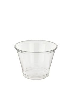 GP9R CLEAR PLASTIC GLASS 1000 PER CASE SQUAT RPET    R16008