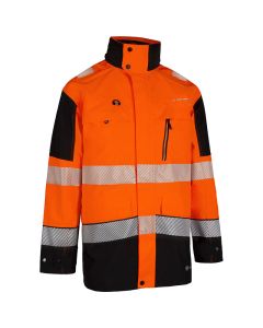 Deltic Hi-Vis Jacket Two-Tone Orange/Black Large