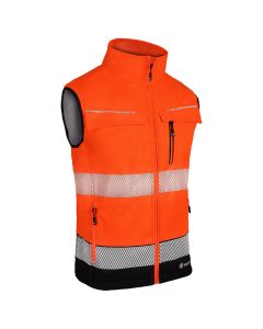 DELTIC HI-VIS GILET TWO-TONE ORANGE/BLACK LARGE BSDBWTTORBL