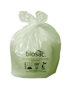 240L BIOSAC COMPOSTABLE SACKS GREEN TINT 1130 X 1390MM x100