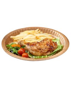 10.25" Kraft Paper Plates (Case/400)