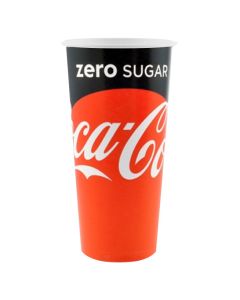 22OZ COKE ZERO CUP - PAPER CASE X 1000
