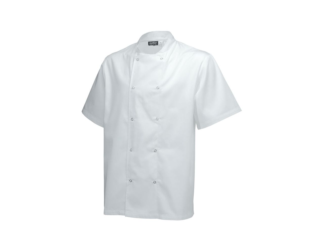 BASIC STUD JACKET SHORT SLEEVE WHITE - LARGE