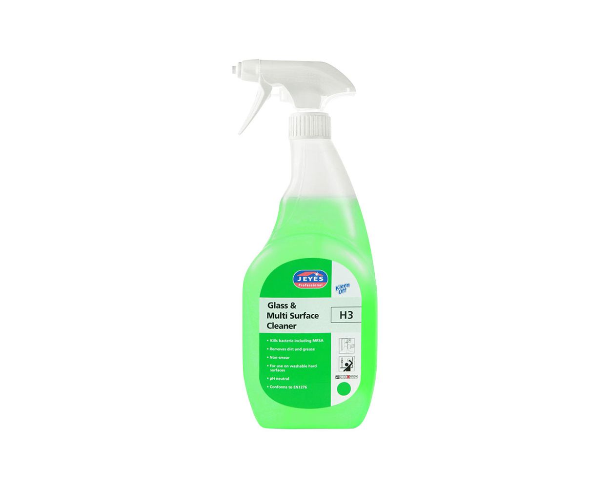 H3 KLEENOFF GLASS & MULTI SURFACE CLEANER 6x750ML