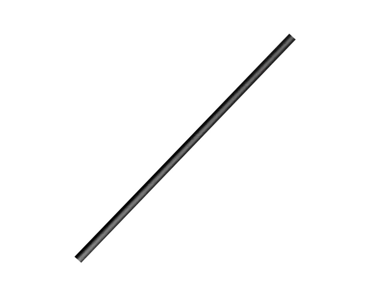 BLACK PAPER STRAW 8mm  BOX/250