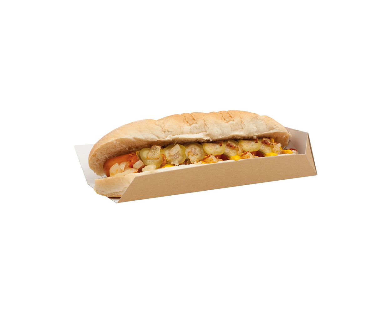 JUMBO OPEN ENDED TRAY 9" KRAFT CASE/1000