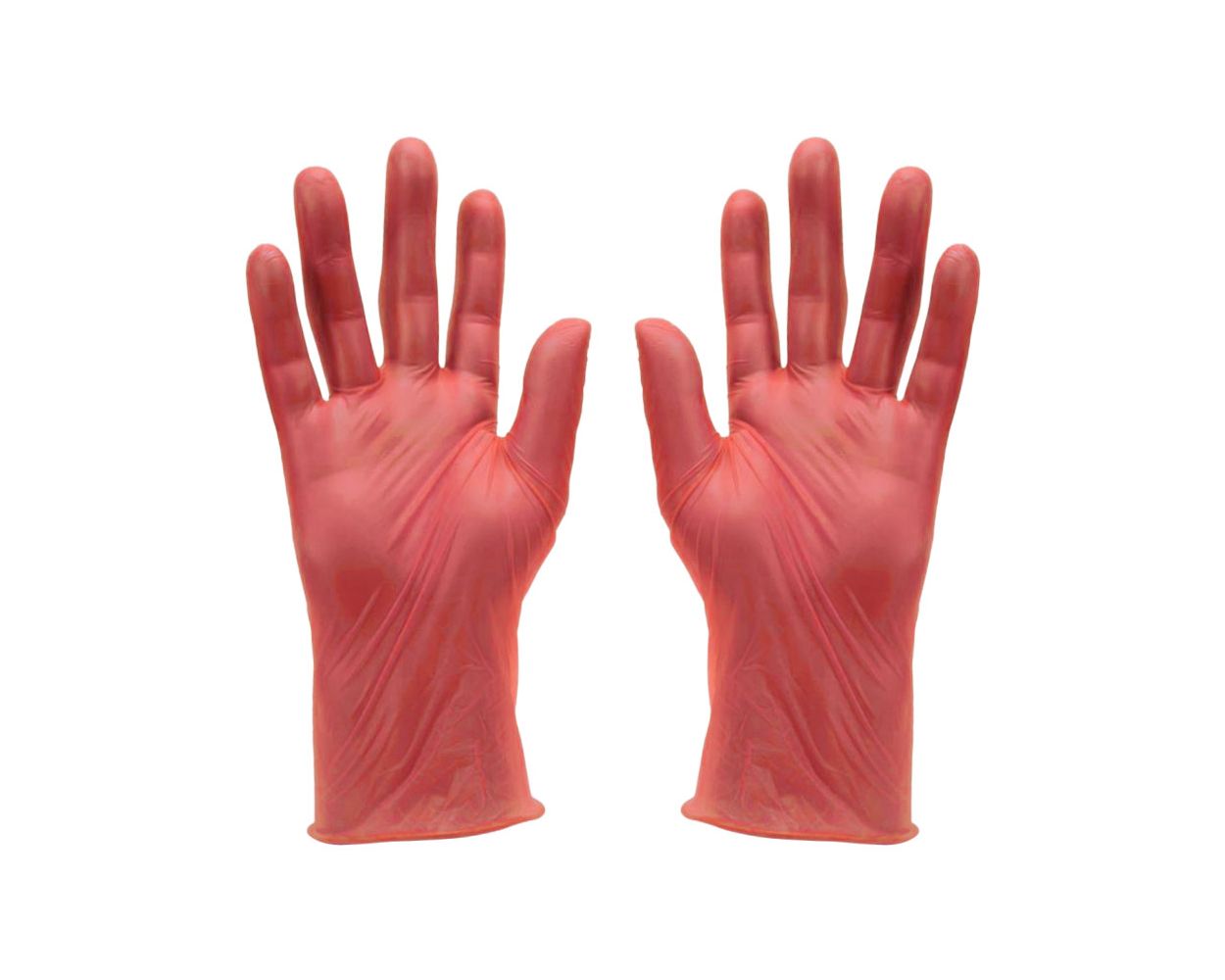 RED VINYL GLOVE XL POWDER FREE BOX 1000  (10X100)    GD17
