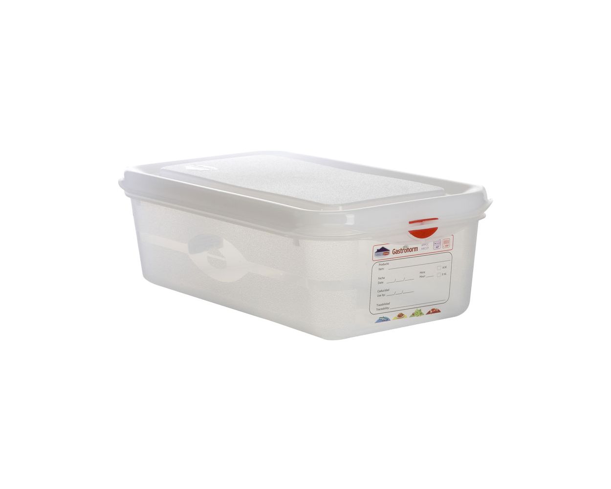 GN STORAGE CONTAINER 1/3 100MM DEEP 4LTR   PACK X 6