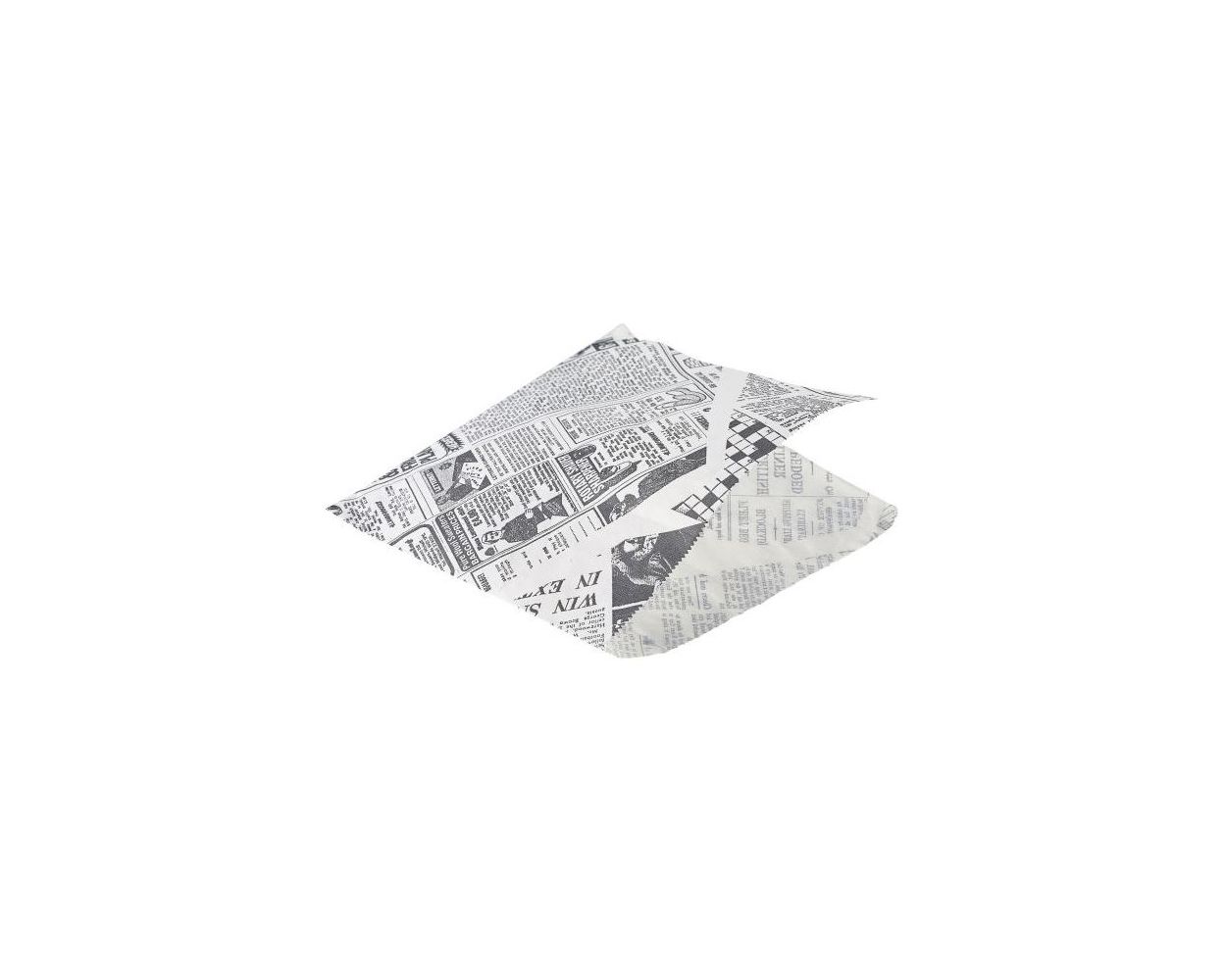 G/PROOF BAG NEWSPRINT DESIGN 17.5x17.5CM 1000 PER PACK