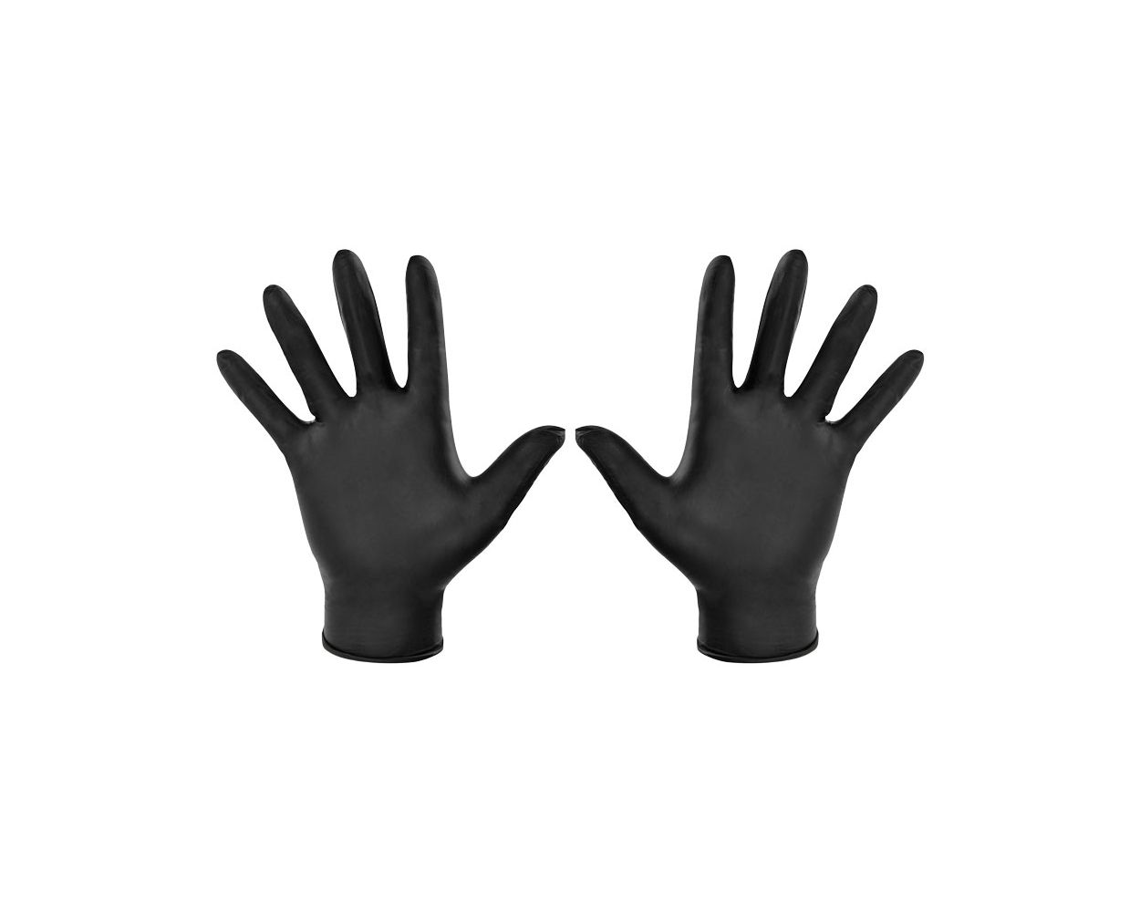 BLACK NITRILE GLOVES - SMALL POWDER FREE BOX/100