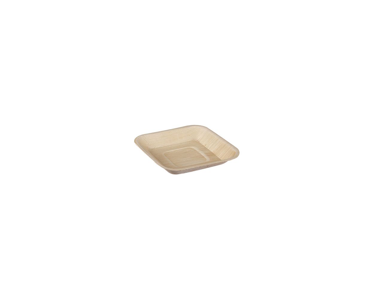 PALM LEAF SQUARE PLATE 17CM CASE X 100