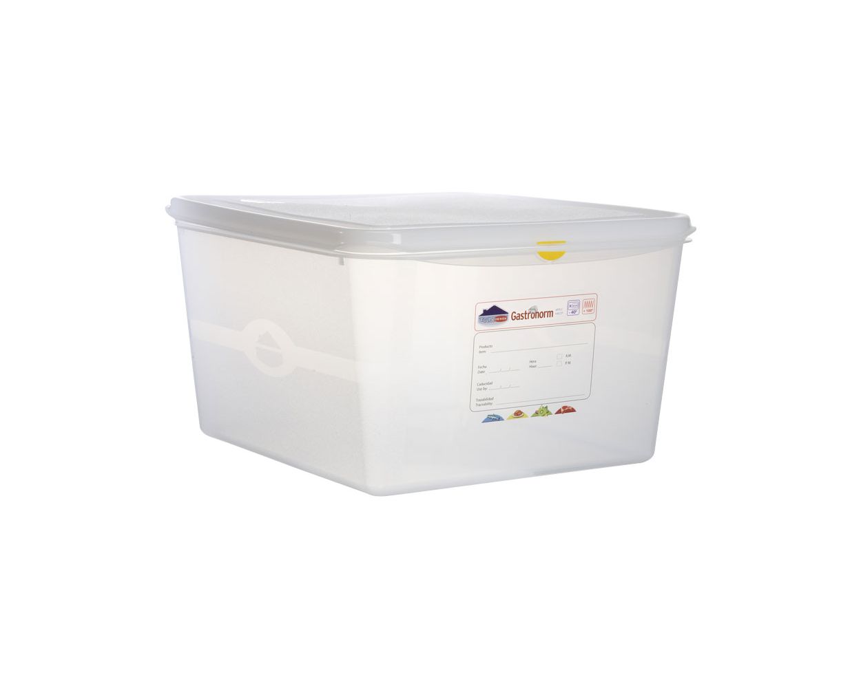 STORAGE CONTAINER C/W LID GN 2/3  200MM 19LTR  PACK/6
